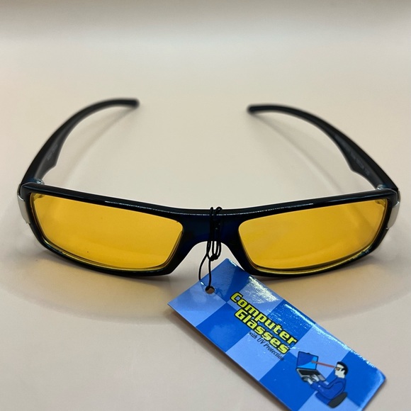 ABBOT OPTICAL-AMBER LENS/BLUE LIGHT BLOCKING GAMING & COMPUTER GLASSES -No MAG - Picture 4 of 11